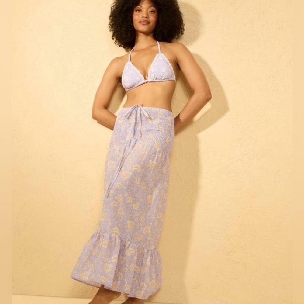 Shade & Shore Women’s Paisley Print Convertible Swim Coverup Dress Size XL NWT